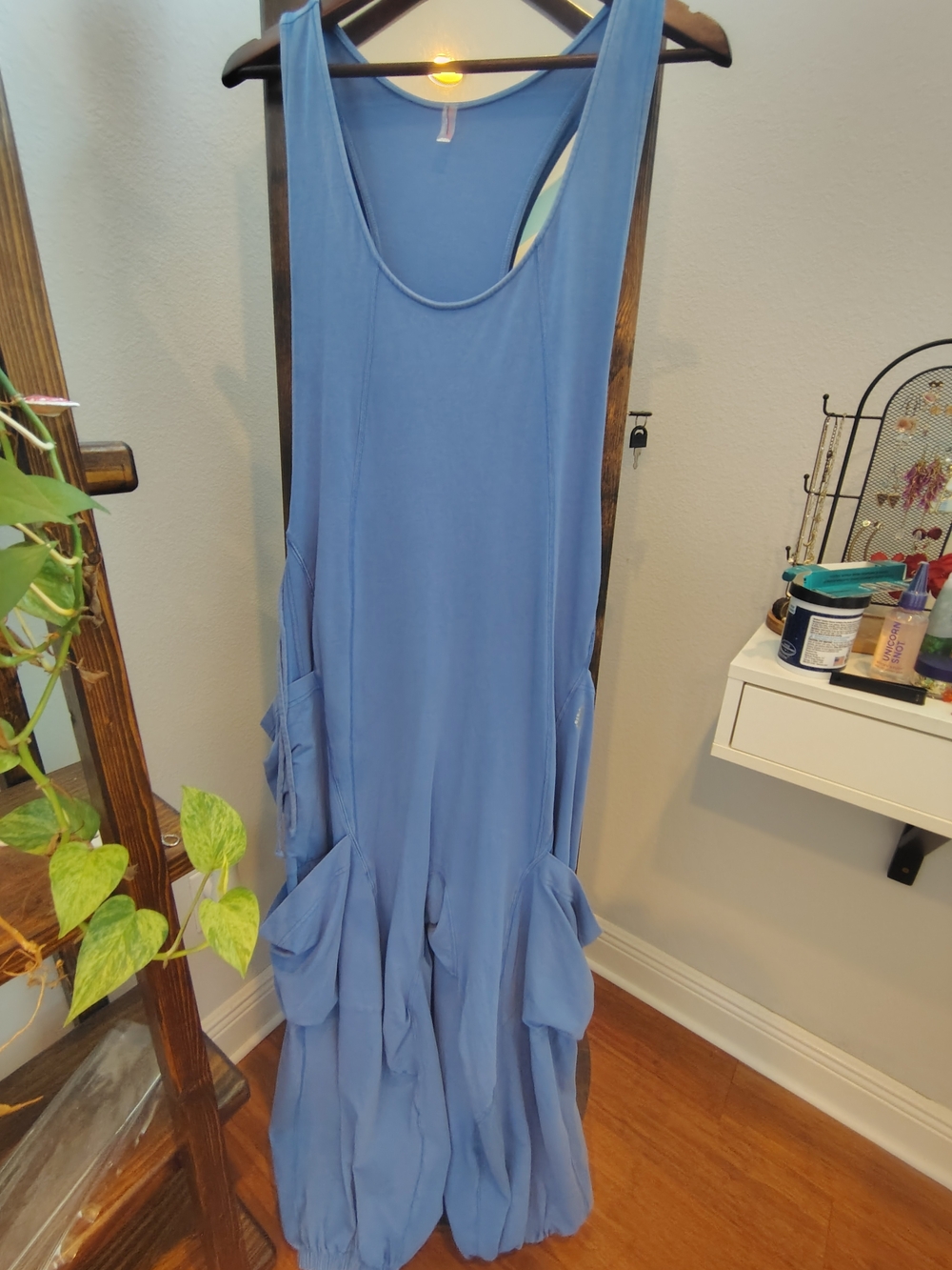 FP Movement by Free People Periwinkle Blue Infinity Onesie